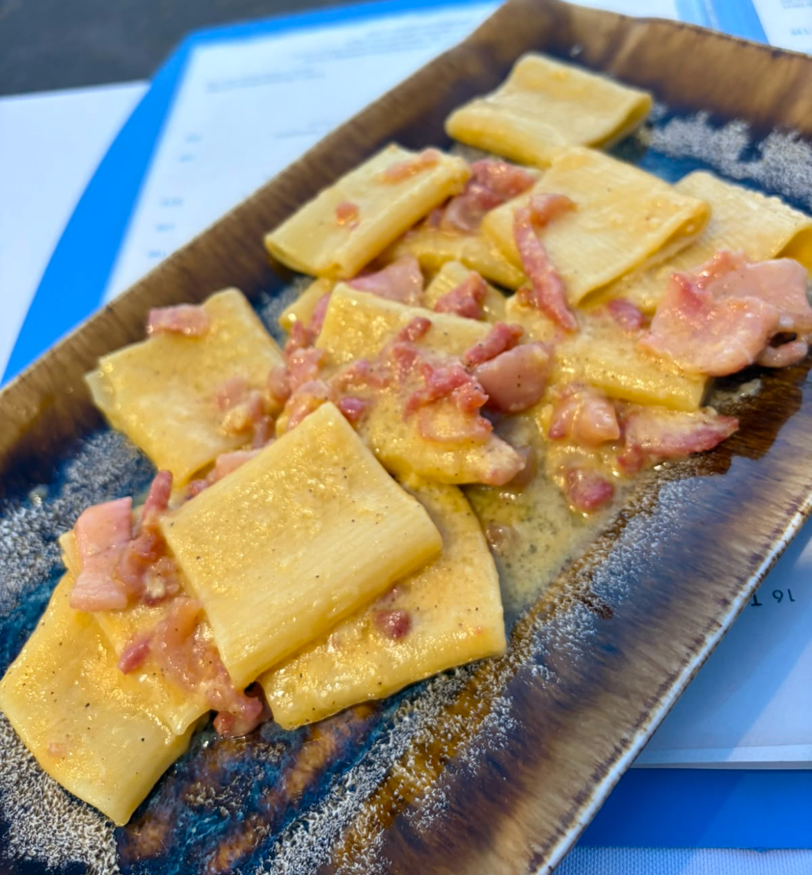 Paccheri alla carbonara